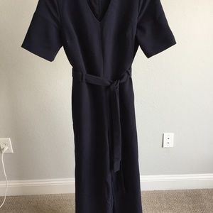 Formal Navy Pant Romper